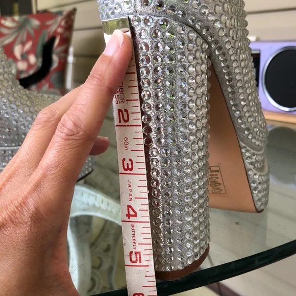 8 Disco Sparkle Azalea Wang Rhinestone Boots Platform Halloween Costume Bowie - Picture 8 of 10